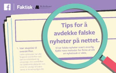 Tips for å avdekke falske nyheter